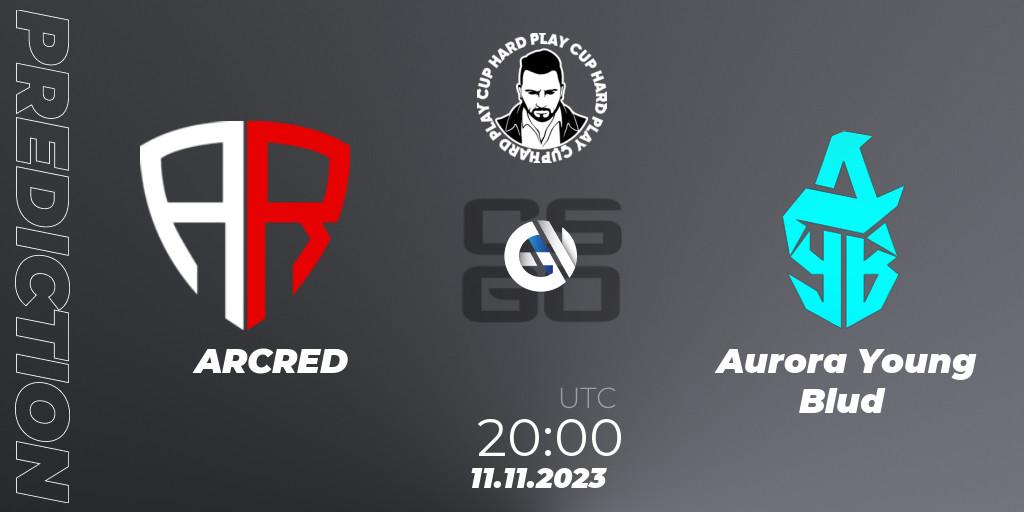 ARCRED vs Aurora Young Blud: Match Prediction. 11.11.2023 at 20:30, Counter-Strike (CS2), Hard Play Cup #8