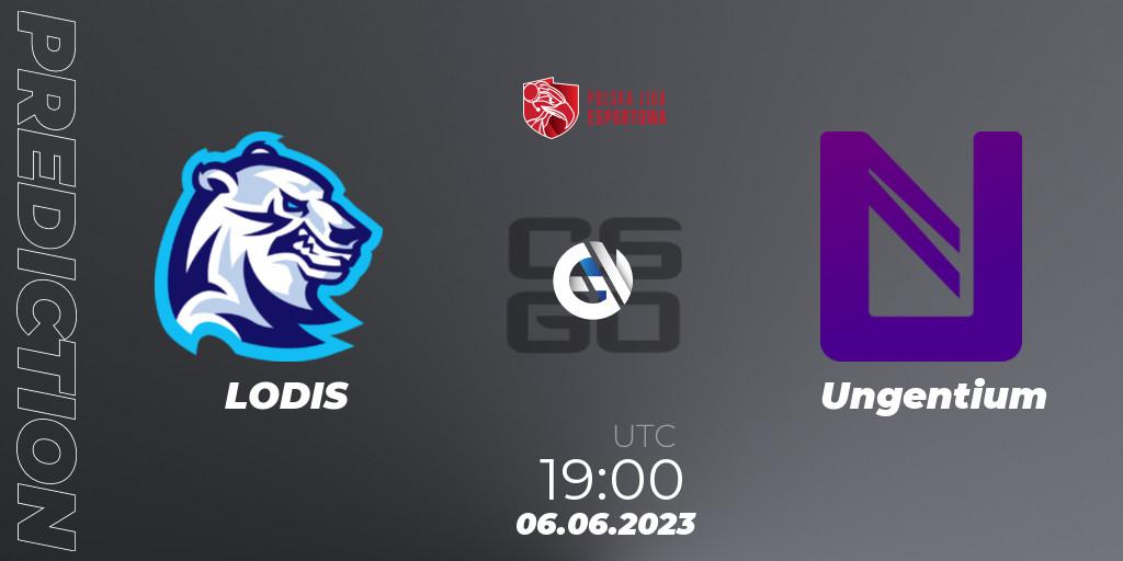 LODIS vs Ungentium: Match Prediction. 06.06.2023 at 19:00, Counter-Strike (CS2), Polish Esports League 2023 Split 2