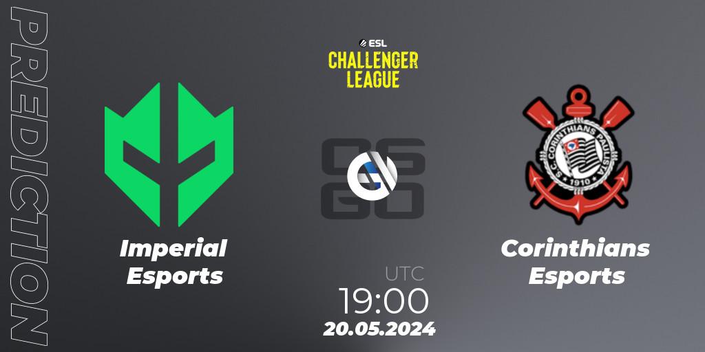 Imperial Esports vs Corinthians Esports: Match Prediction. 20.05.2024 at 19:00, Counter-Strike (CS2), ESL Challenger League Season 47: South America