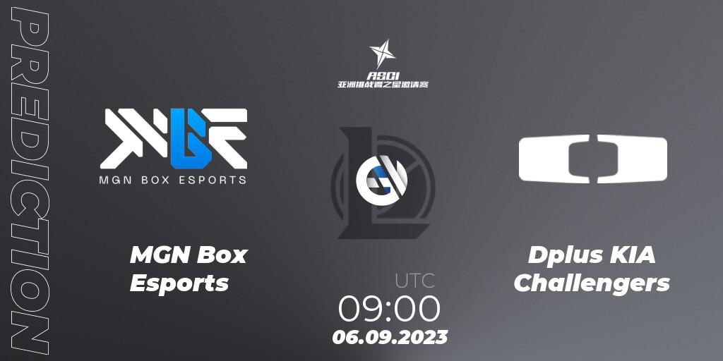 MGN Box Esports vs Dplus KIA Challengers: Match Prediction. 06.09.2023 at 09:00, LoL, Asia Star Challengers Invitational 2023