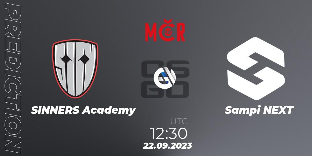 SINNERS Academy vs Sampi NEXT: Match Prediction. 22.09.2023 at 12:30, Counter-Strike (CS2), Tipsport Cup Prague Fall 2023: Closed Qualifier