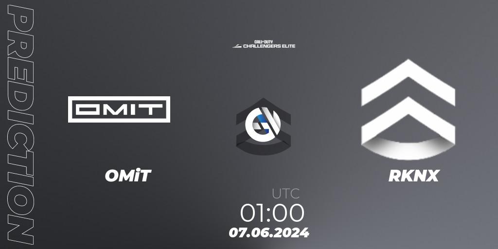 OMiT vs RKNX: Match Prediction. 07.06.2024 at 00:00, Call of Duty, Call of Duty Challengers 2024 - Elite 3: NA