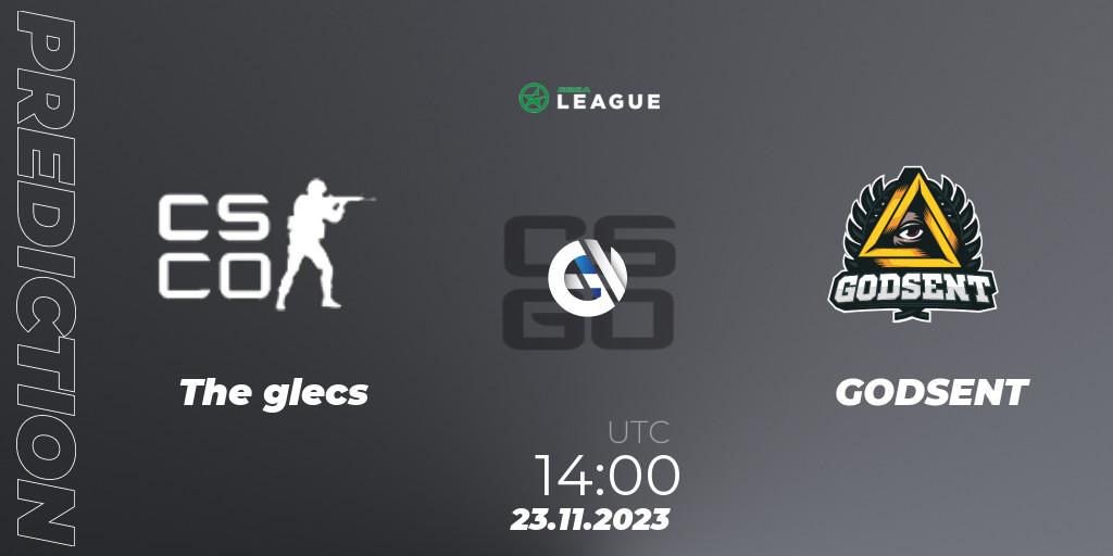The glecs vs GODSENT: Match Prediction. 23.11.2023 at 15:00, Counter-Strike (CS2), ESEA Season 47: Advanced Division - Europe
