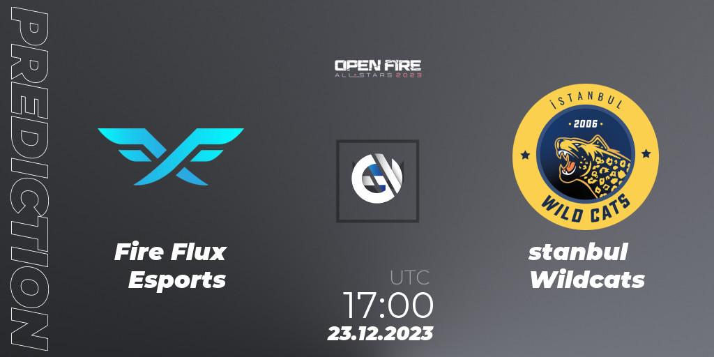 Fire Flux Esports vs İstanbul Wildcats: Match Prediction. 23.12.2023 at 17:45, VALORANT, Open Fire All Stars 2023