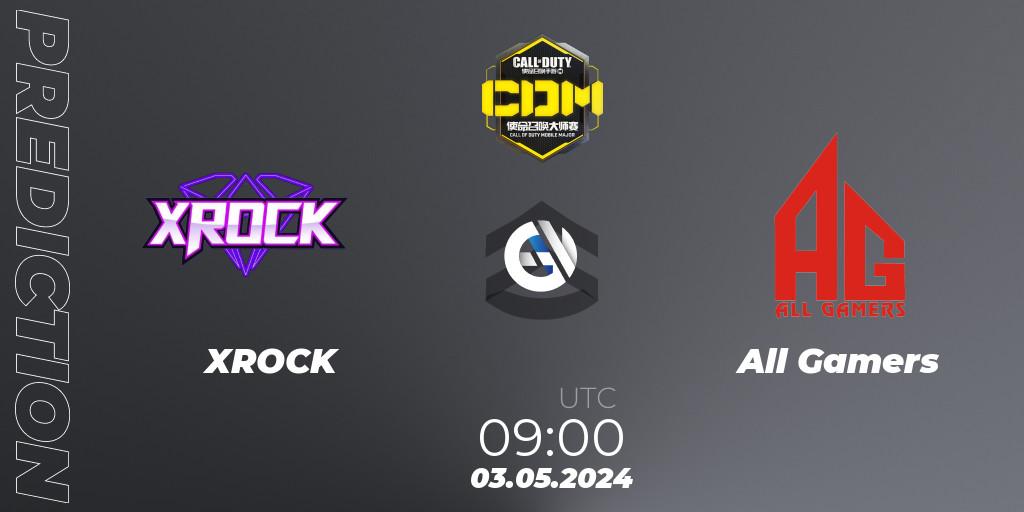 XROCK vs All Gamers: Match Prediction. 03.05.2024 at 09:00, Call of Duty, China Masters 2024 S7: Championship