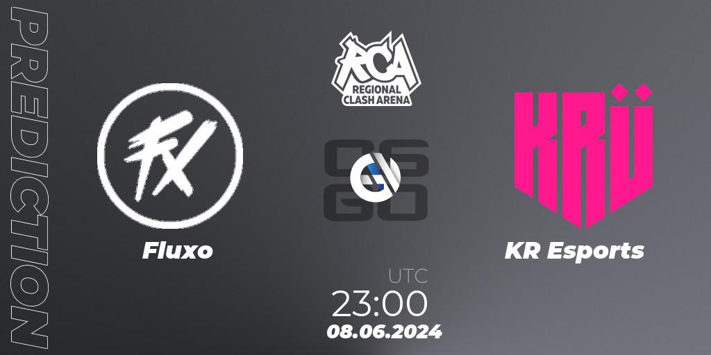 Fluxo vs KRÜ Esports: Match Prediction. 08.06.2024 at 23:00, Counter-Strike (CS2), Regional Clash Arena South America