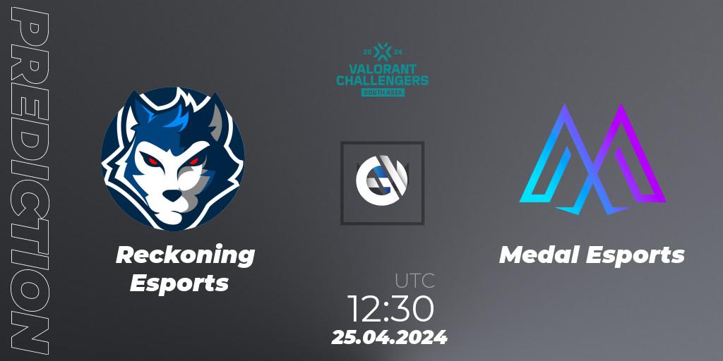 Reckoning Esports vs Medal Esports: Match Prediction. 25.04.24, VALORANT, VALORANT Challengers 2024 South Asia: Split 1 - Cup 2