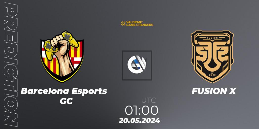 Barcelona Esports GC vs FUSION X: Match Prediction. 20.05.2024 at 01:00, VALORANT, VCT 2024: Game Changers LAN - Opening
