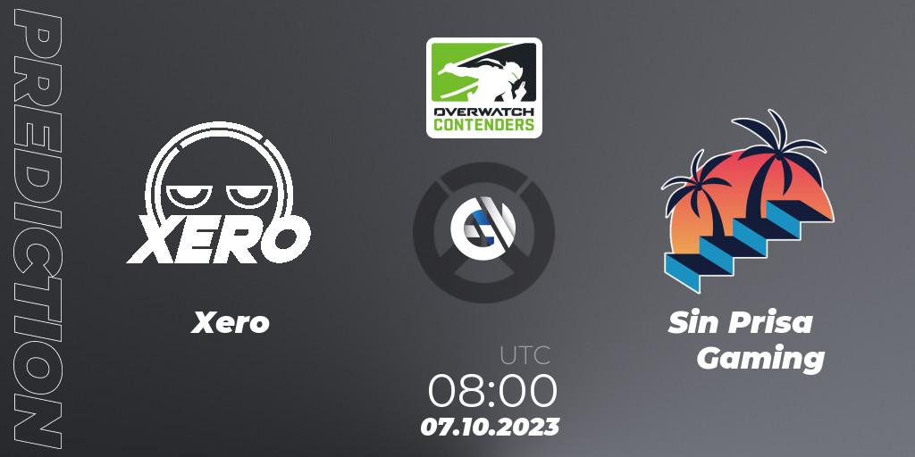 Xero vs Sin Prisa Gaming: Match Prediction. 07.10.2023 at 08:00, Overwatch, Overwatch Contenders 2023 Fall Series: Korea