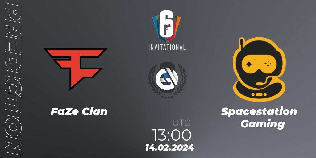 FaZe Clan vs Spacestation Gaming: Match Prediction. 14.02.24, Rainbow Six, Six Invitational 2024 - Group Stage