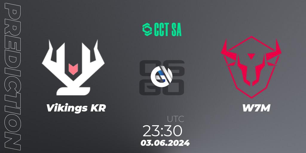 Vikings KR vs W7M: Match Prediction. 04.06.2024 at 00:30, Counter-Strike (CS2), CCT Season 2 South America Series 1