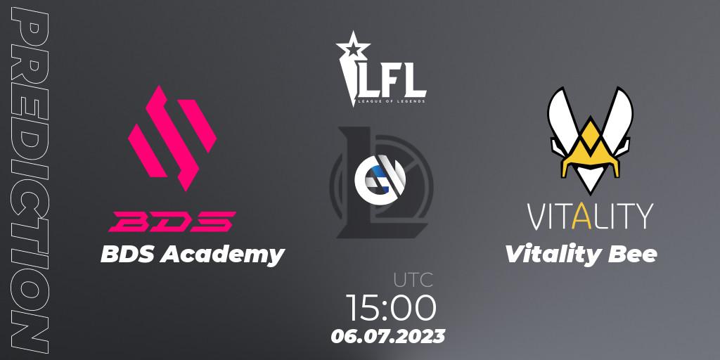 BDS Academy vs Vitality Bee: Match Prediction. 06.07.2023 at 15:00, LoL, LFL Summer 2023 - Group Stage