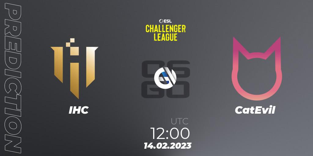 IHC vs CatEvil: Match Prediction. 14.02.2023 at 12:00, Counter-Strike (CS2), ESL Challenger League Season 44: Asia-Pacific