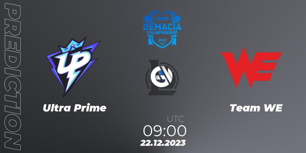 Ultra Prime vs Team WE: Match Prediction. 25.12.2023 at 09:00, LoL, Demacia Cup 2023 Group Stage