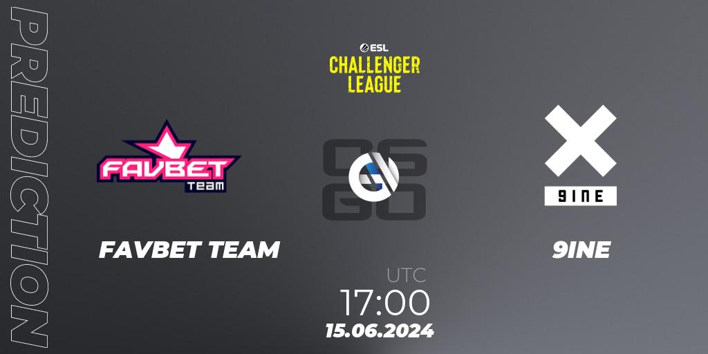 FAVBET TEAM vs 9INE: Match Prediction. 15.06.2024 at 17:00, Counter-Strike (CS2), ESL Challenger League Season 47 Relegation: Europe