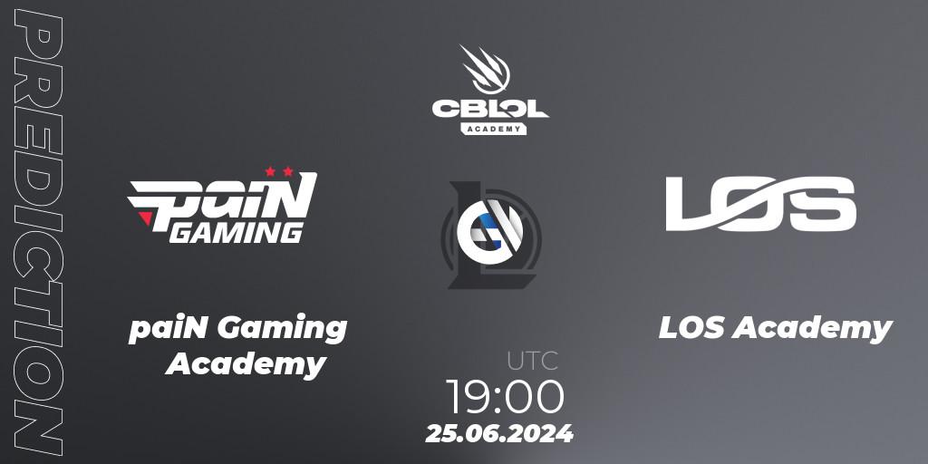paiN Gaming Academy vs LOS Academy: Match Prediction. 25.06.2024 at 19:00, LoL, CBLOL Academy 2024