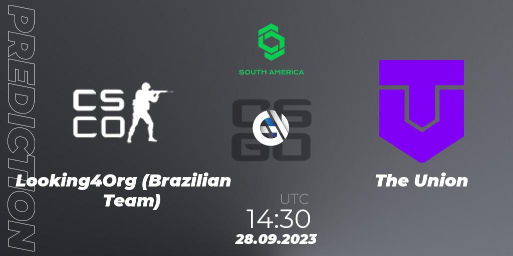 Looking4Org (Brazilian Team) vs Super Sangre Joven: Match Prediction. 28.09.2023 at 14:30, Counter-Strike (CS2), CCT South America Series #12: Closed Qualifier