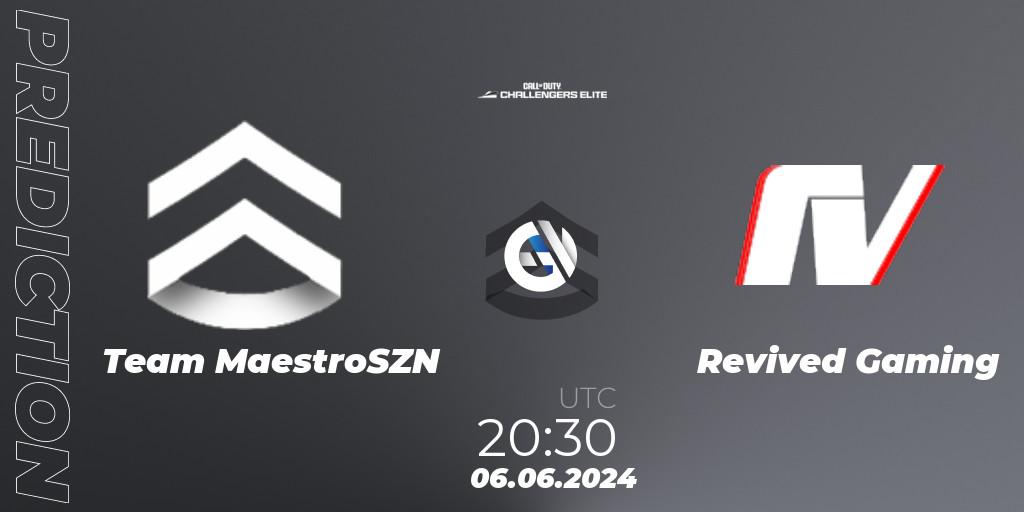 Team MaestroSZN vs Revived Gaming: Match Prediction. 06.06.2024 at 19:30, Call of Duty, Call of Duty Challengers 2024 - Elite 3: EU