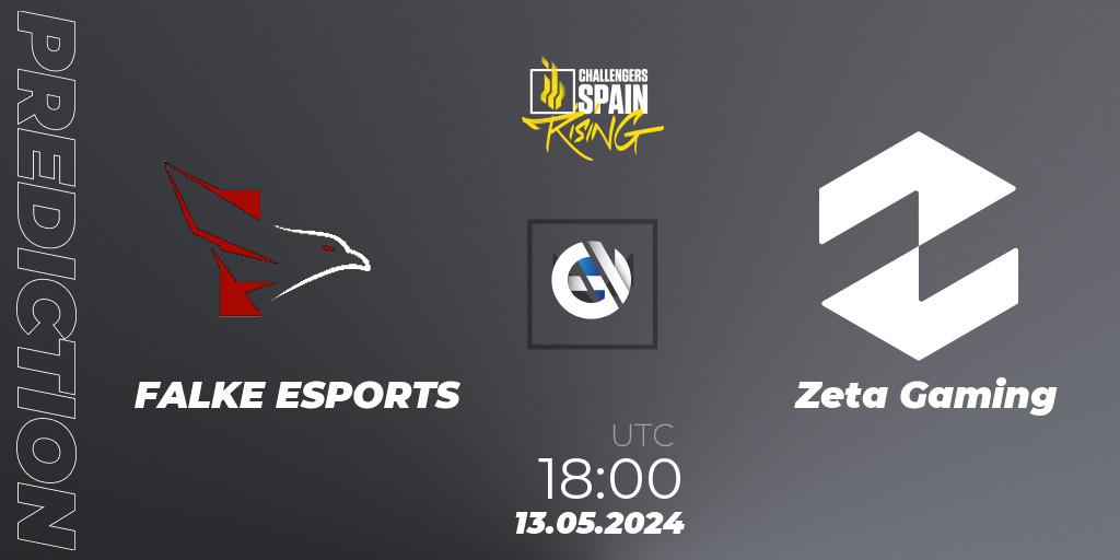 FALKE ESPORTS vs Zeta Gaming: Match Prediction. 13.05.2024 at 18:00, VALORANT, VALORANT Challengers 2024 Spain: Rising Split 2