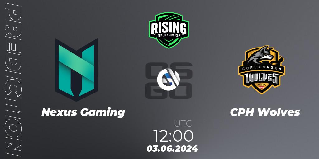 Nexus Gaming vs CPH Wolves: Match Prediction. 03.06.2024 at 12:00, Counter-Strike (CS2), Rising Challengers Cup #1