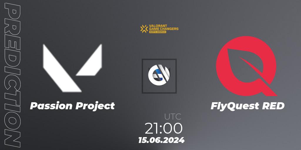 Passion Project vs FlyQuest RED: Match Prediction. 15.06.2024 at 21:00, VALORANT, VCT 2024: Game Changers North America Series 2