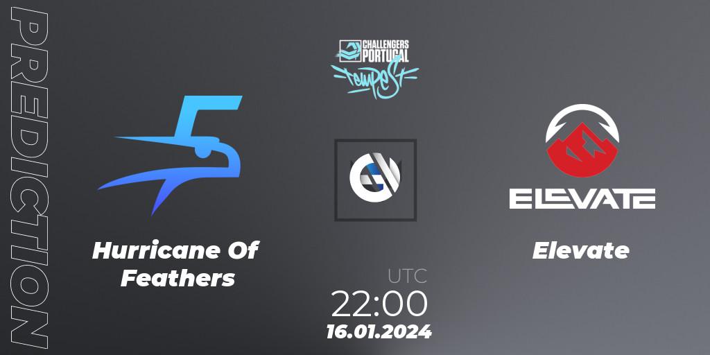 Hurricane Of Feathers vs Elevate: Match Prediction. 16.01.2024 at 22:50, VALORANT, VALORANT Challengers 2024 Portugal: Tempest Split 1