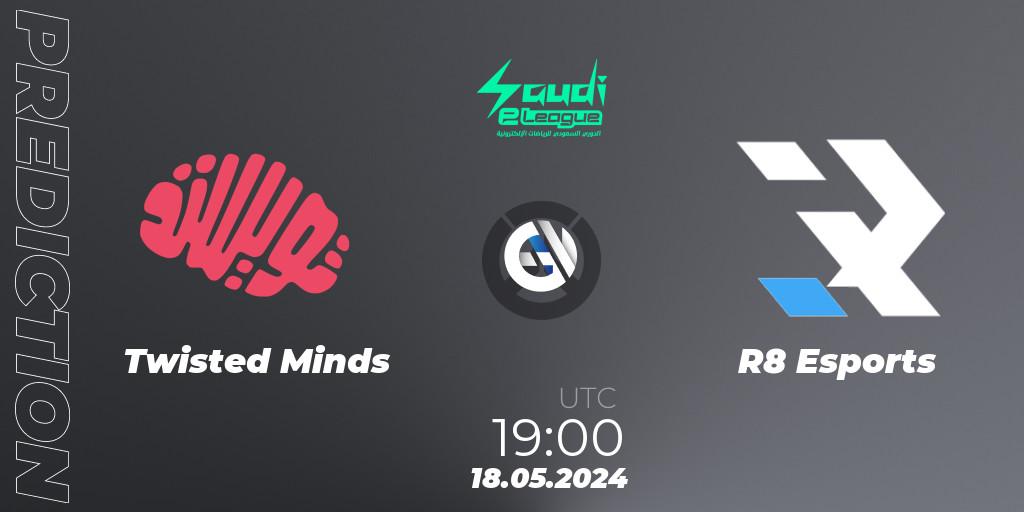 Twisted Minds vs R8 Esports: Match Prediction. 18.05.2024 at 19:00, Overwatch, Saudi eLeague 2024 - Major 2 Phase 1