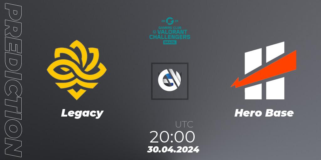 Legacy vs Hero Base: Match Prediction. 30.04.24, VALORANT, VALORANT Challengers Brazil 2024: Split 1