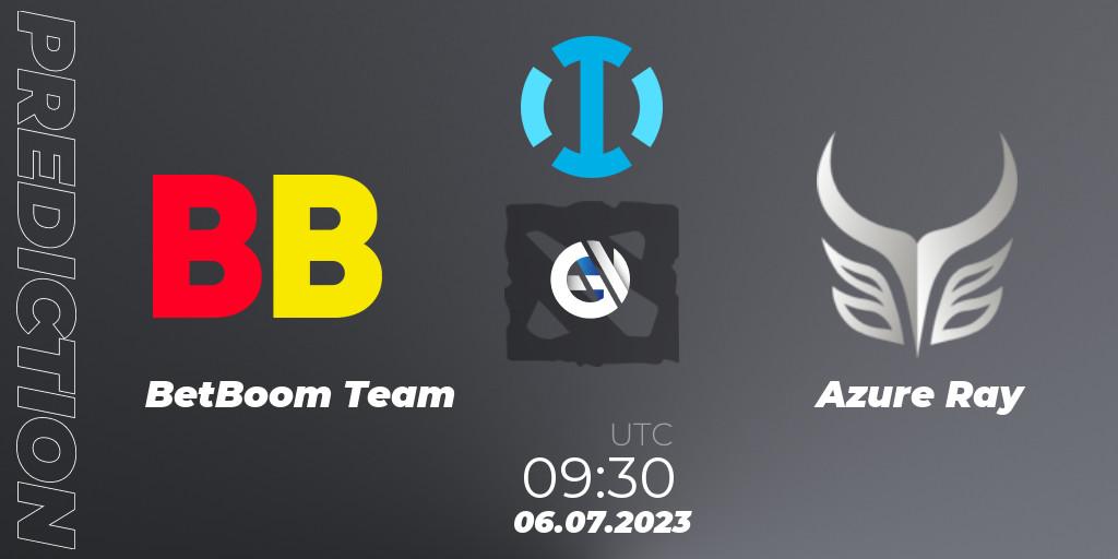 BetBoom Team vs Azure Ray: Match Prediction. 06.07.2023 at 10:20, Dota 2, The Bali Major 2023
