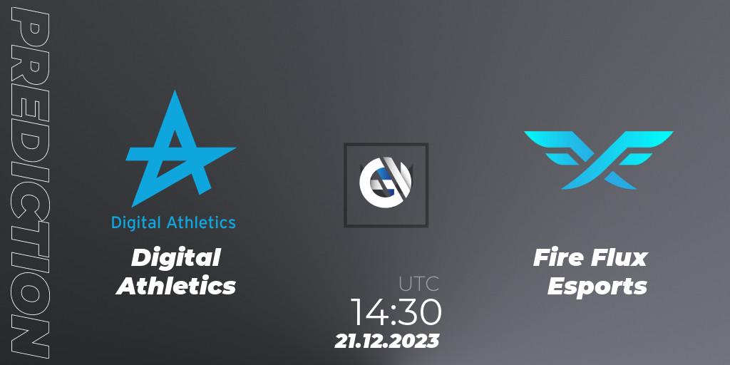 Digital Athletics vs Fire Flux Esports: Match Prediction. 21.12.2023 at 14:30, VALORANT, Open Fire All Stars 2023