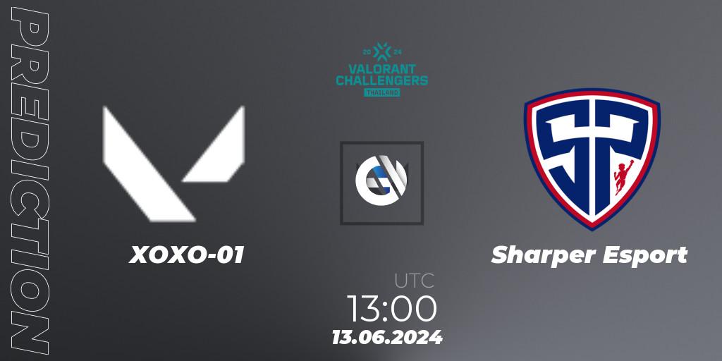 XOXO-01 vs Sharper Esport: Match Prediction. 13.06.2024 at 13:00, VALORANT, VALORANT Challengers 2024: Thailand Split 2