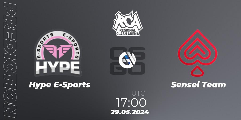 Hype E-Sports vs Sensei Team: Match Prediction. 29.05.2024 at 17:00, Counter-Strike (CS2), Regional Clash Arena South America: Closed Qualifier