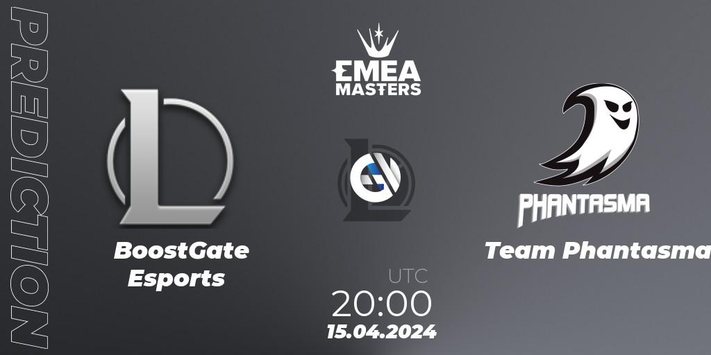 BoostGate Esports vs Team Phantasma: Match Prediction. 15.04.2024 at 20:00, LoL, EMEA Masters Spring 2024 - Play-In
