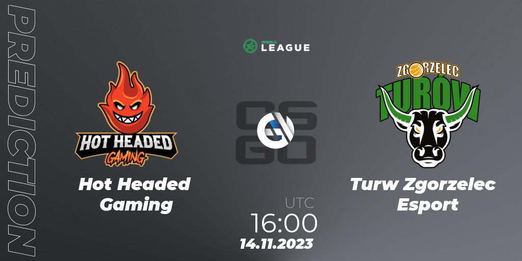Hot Headed Gaming vs Turów Zgorzelec Esport: Match Prediction. 14.11.2023 at 16:00, Counter-Strike (CS2), ESEA Season 47: Advanced Division - Europe