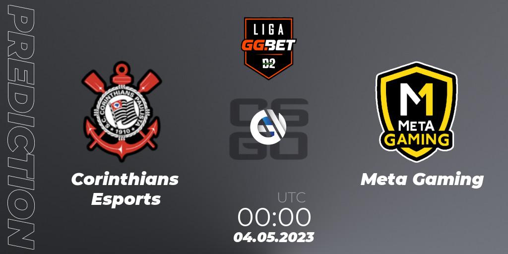 Corinthians Esports vs Meta Gaming Brasil: Match Prediction. 04.05.2023 at 00:00, Counter-Strike (CS2), Dust2 Brasil Liga Season 1