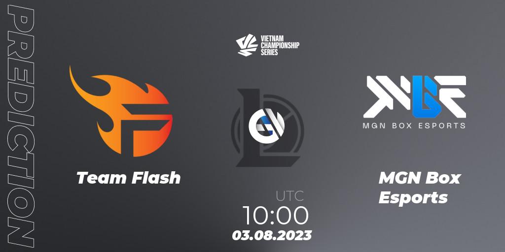 Team Flash vs MGN Box Esports: Match Prediction. 05.08.2023 at 10:00, LoL, VCS Dusk 2023
