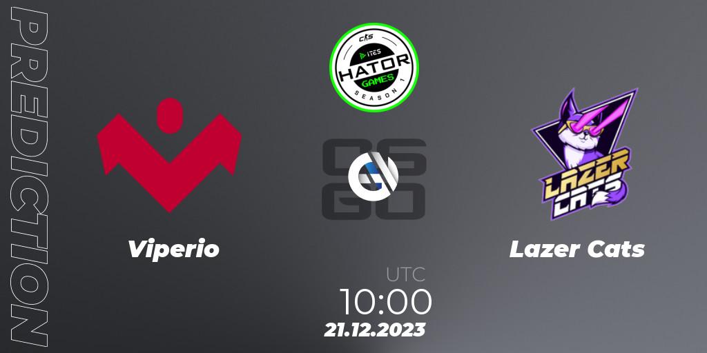 Viperio vs Lazer Cats: Match Prediction. 21.12.23, CS2 (CS:GO), HATOR Games #1