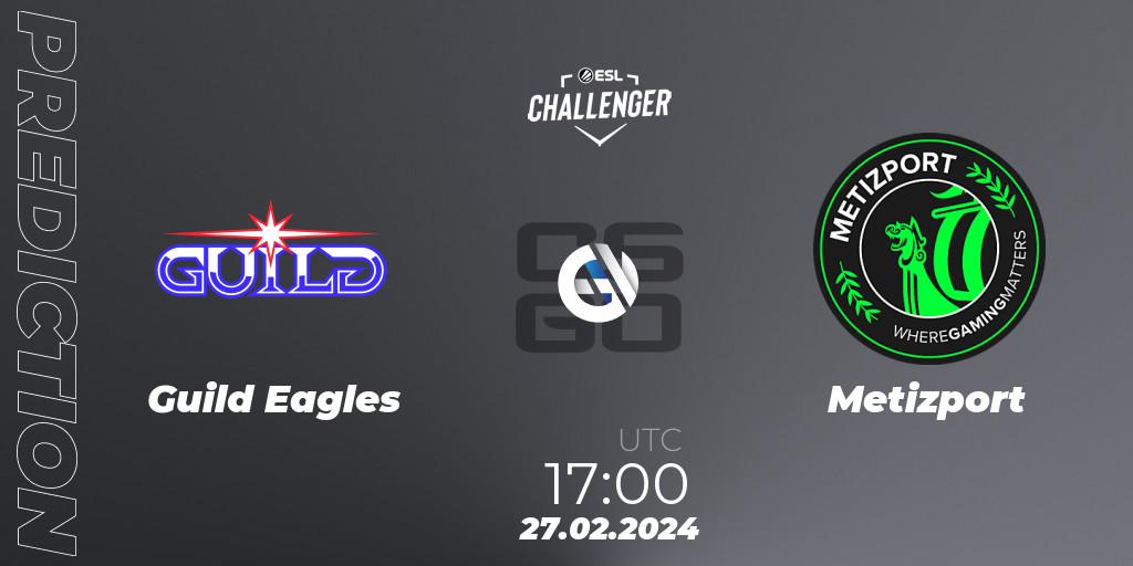 Guild Eagles vs Metizport: Match Prediction. 27.02.2024 at 17:00, Counter-Strike (CS2), ESL Challenger #56: European Open Qualifier