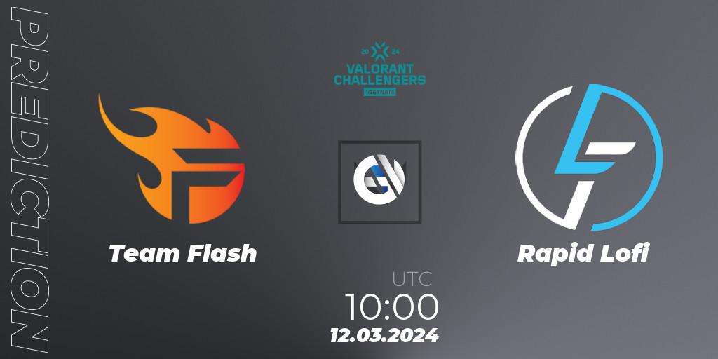 Team Flash vs Rapid Lofi: Match Prediction. 12.03.2024 at 10:00, VALORANT, VALORANT Challengers 2024 Vietnam: Split 1