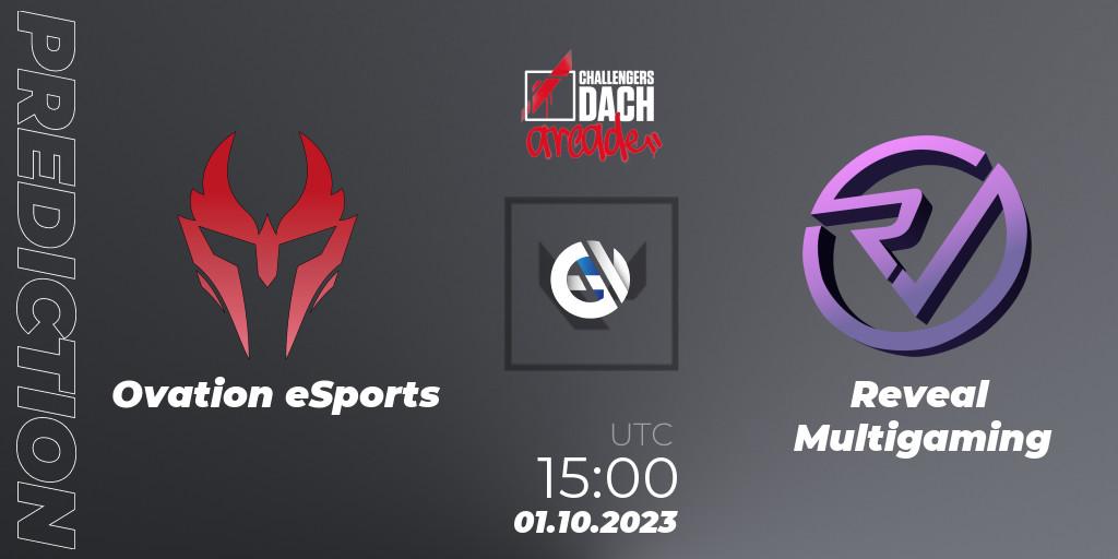 Ovation eSports vs Reveal Multigaming: Match Prediction. 01.10.2023 at 15:00, VALORANT, VALORANT Challengers 2023 DACH: Arcade
