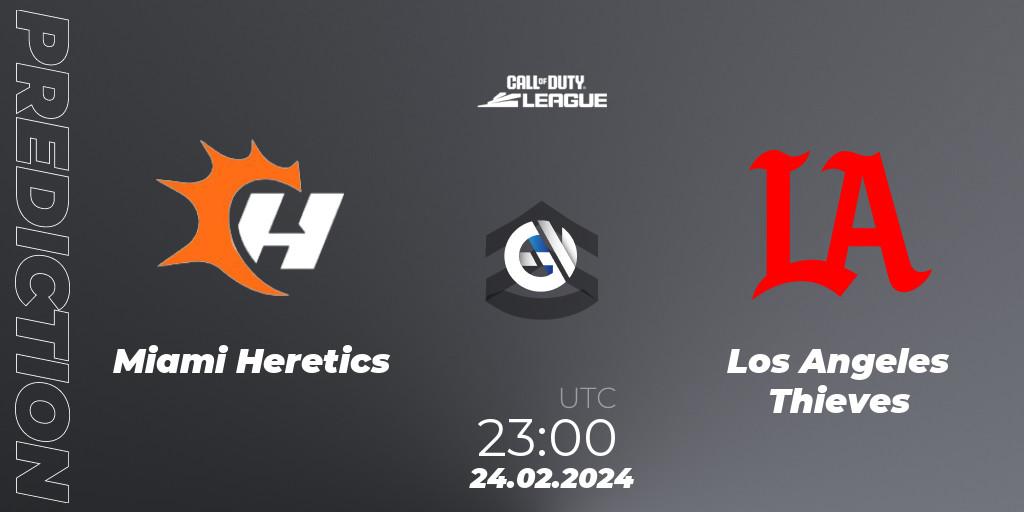 Miami Heretics vs Los Angeles Thieves: Match Prediction. 24.02.2024 at 23:00, Call of Duty, Call of Duty League 2024: Stage 2 Major Qualifiers