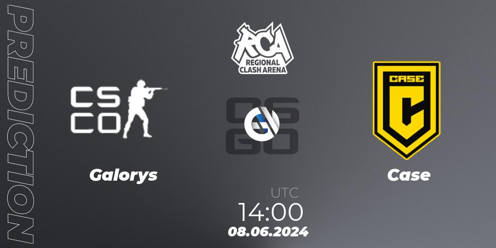 Galorys vs Case: Match Prediction. 08.06.2024 at 14:00, Counter-Strike (CS2), Regional Clash Arena South America