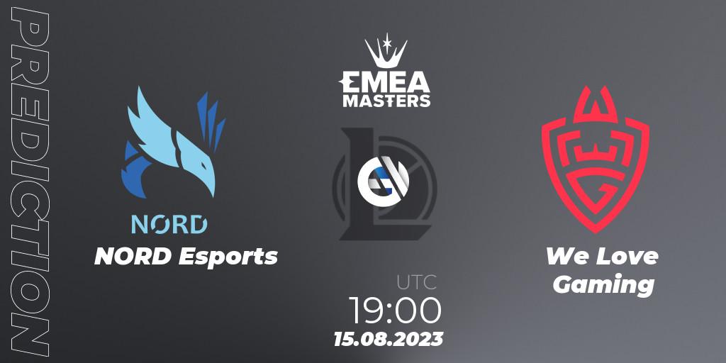 NORD Esports vs We Love Gaming: Match Prediction. 15.08.2023 at 18:50, LoL, EMEA Masters Summer 2023