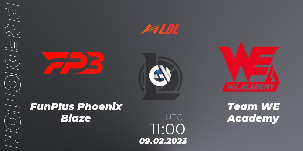 FunPlus Phoenix Blaze vs Team WE Academy: Match Prediction. 09.02.23, LoL, LDL 2023 - Swiss Stage