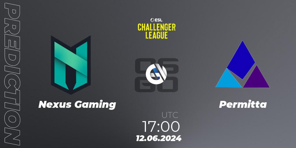 Nexus Gaming vs Permitta: Match Prediction. 12.06.2024 at 17:00, Counter-Strike (CS2), ESL Challenger League Season 47 Relegation: Europe