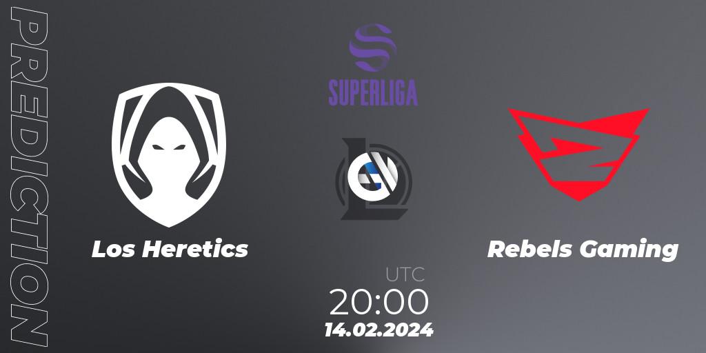 Los Heretics vs Rebels Gaming: Match Prediction. 14.02.2024 at 20:00, LoL, Superliga Spring 2024 - Group Stage