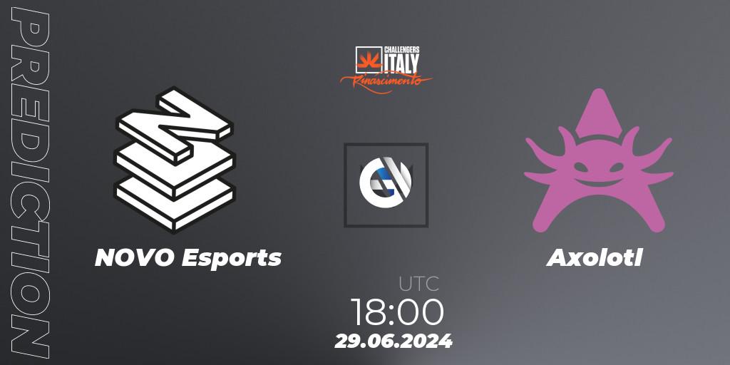 NOVO Esports vs Axolotl: Match Prediction. 29.06.2024 at 18:00, VALORANT, VALORANT Challengers 2024 Italy: Rinascimento Split 2