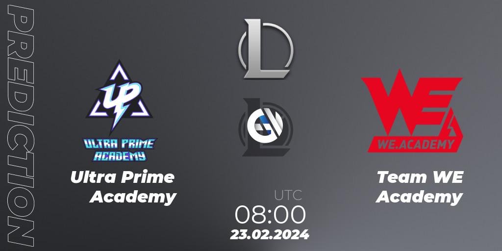 Ultra Prime Academy vs Team WE Academy: Match Prediction. 23.02.24, LoL, LDL 2024 - Stage 1