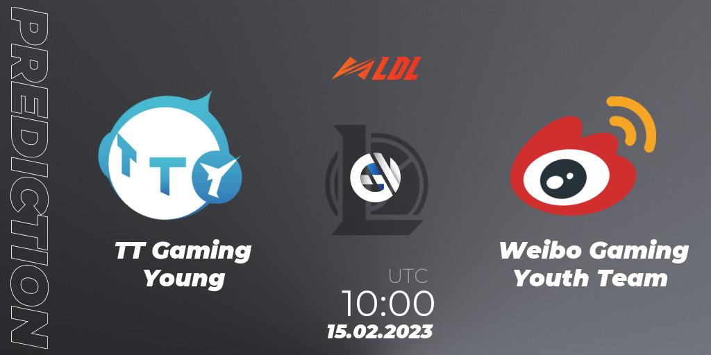 TT Gaming Young vs Weibo Gaming Youth Team: Match Prediction. 15.02.2023 at 12:30, LoL, LDL 2023 - Regular Season