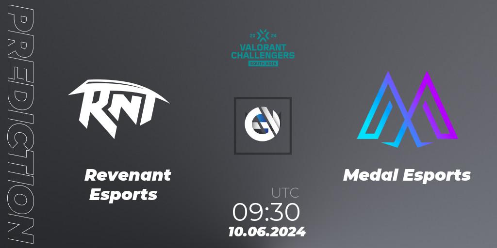 Revenant Esports vs Medal Esports: Match Prediction. 10.06.2024 at 09:30, VALORANT, VALORANT Challengers 2024: South Asia - Split 2